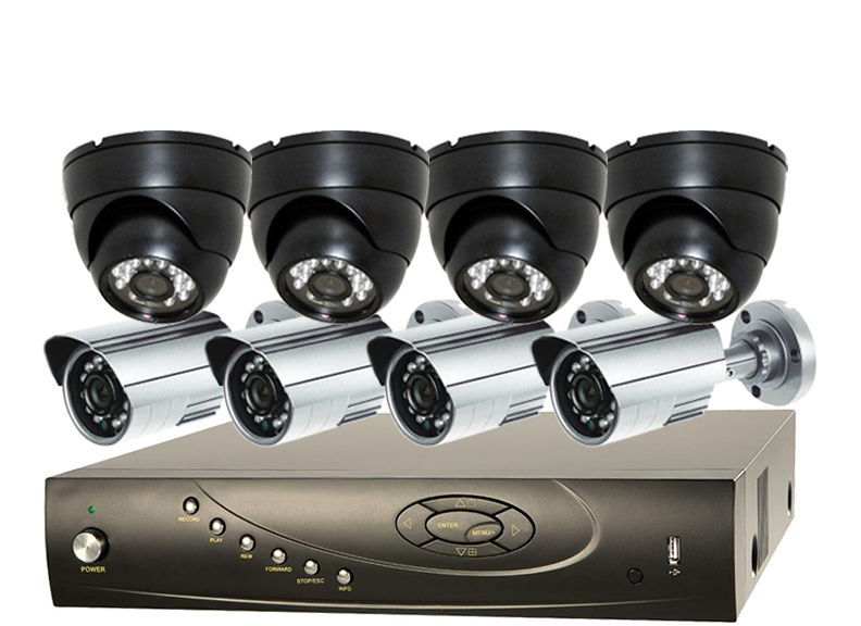 4 to 8 Camera Video Security Camera Systems for Home and Business