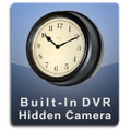 Built-In DVR Wall Clock Hidden Camera Spoy Camera Nanny Cam Black Frame