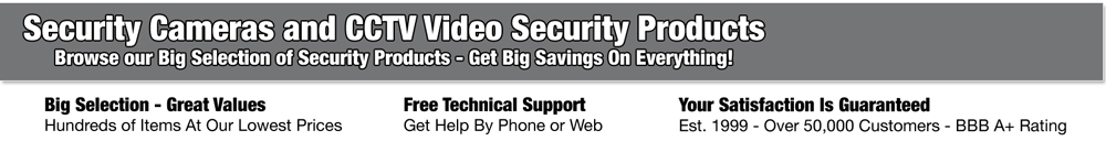 Security Cameras Hidden Cameras and Other Video Security Products