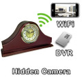 WiFi Series Mantel Clock Hidden Camera Spy Camera Nanny Cam WiFi Remote Viewing from iPhone Android PC
